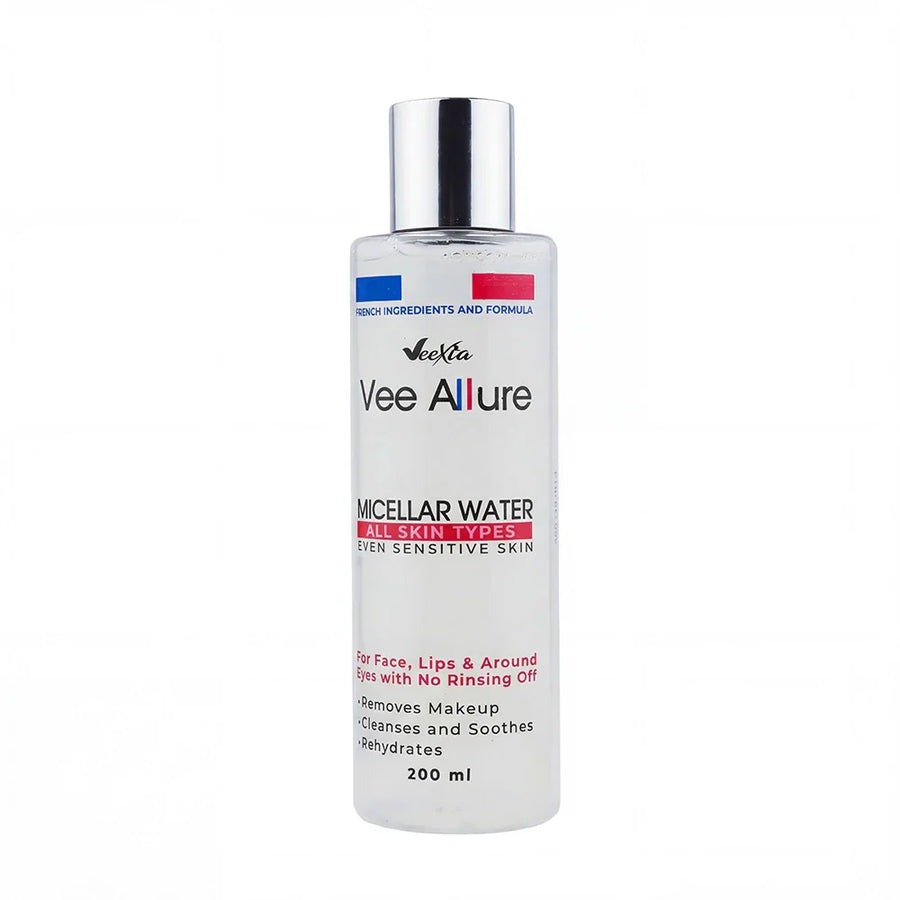 Vee Allure Micellar Water , Gentle Makeup Remover & Cleanser for face & eye