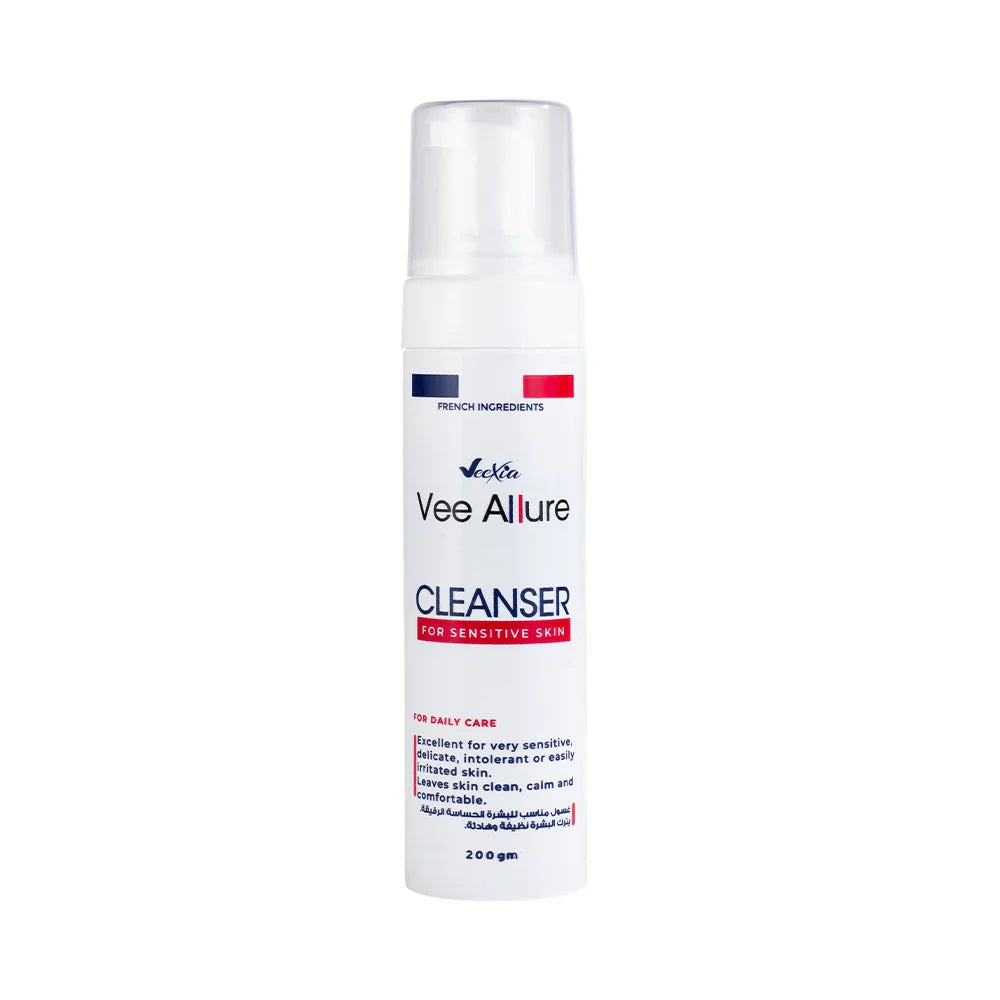 Vee Allure Cleanser Foam for Sensitive Skin with Hyaluronic Acid and Niacinamide by veexia